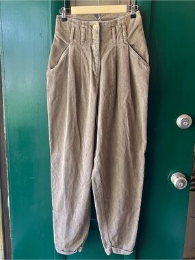 Outback Red Men's Corduroy Trousers in Light Taupe